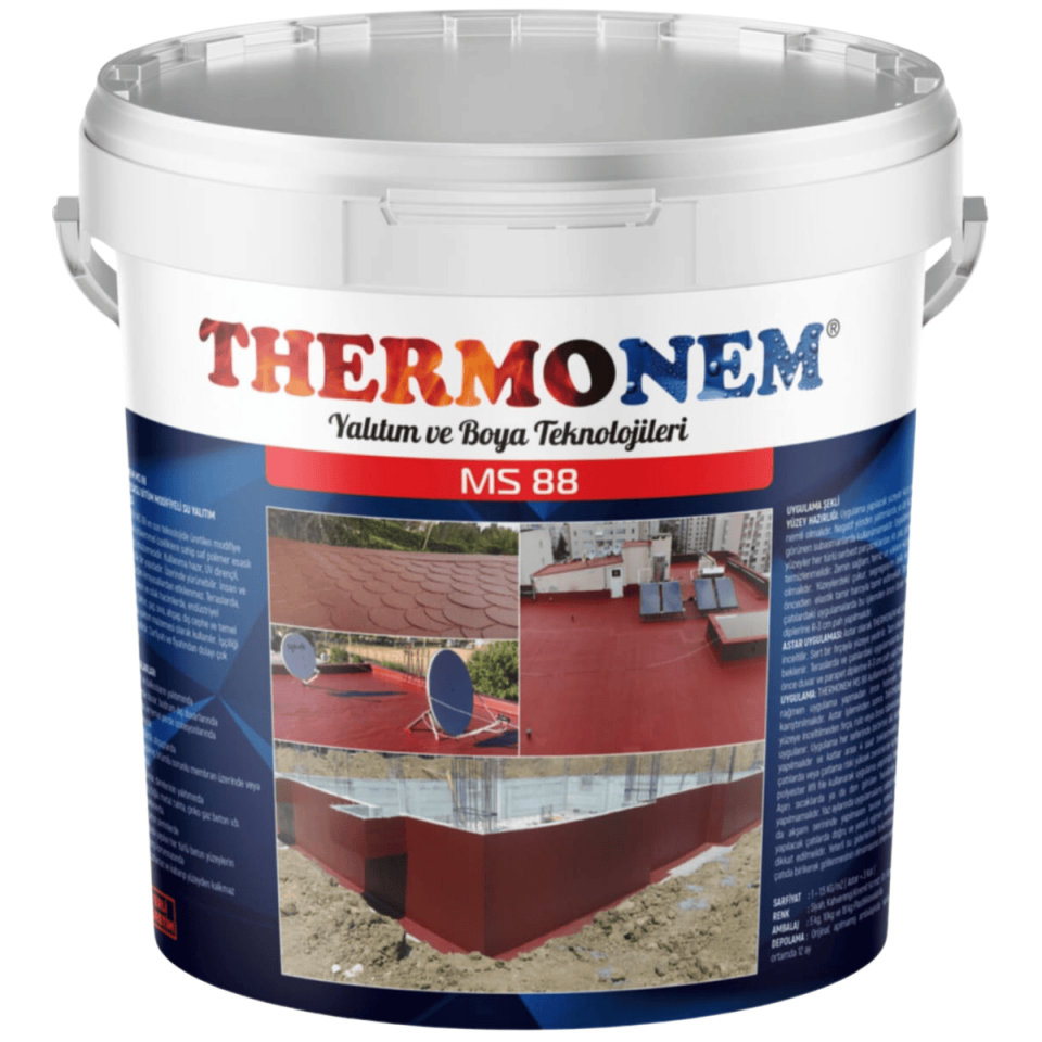 Thermonem MS88 Elastomerik Reçine Esaslı Bitüm Modifiyeli Su Yalıtım Malzemesi